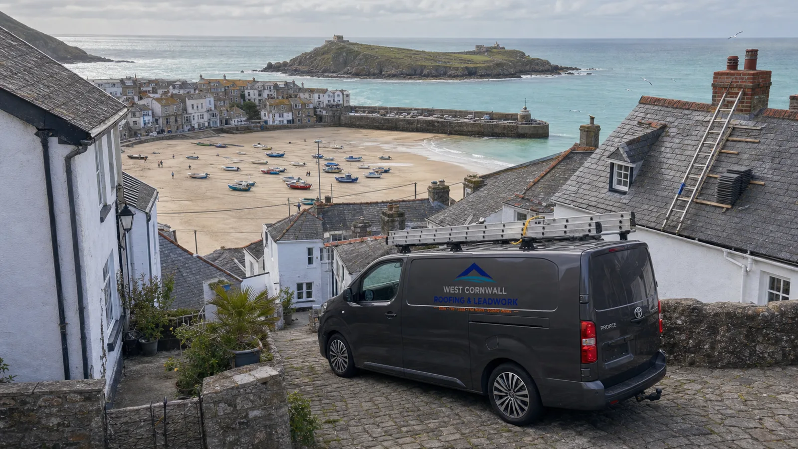 Roofers working in St Ives, West Cornwall