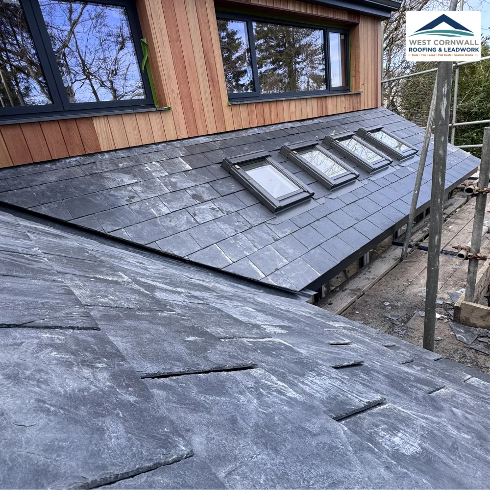 New Slate with Conservation Rooflights, West Cornwall